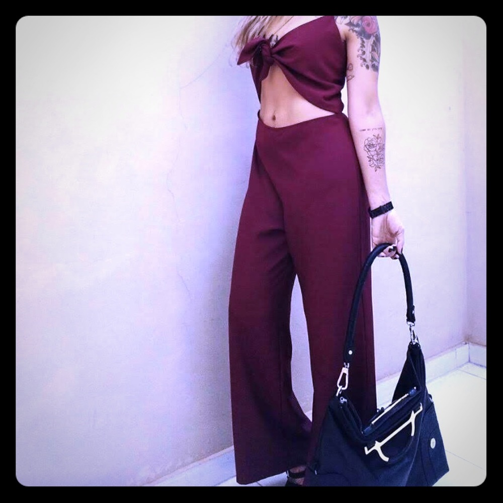 Jumpsuit burgundy